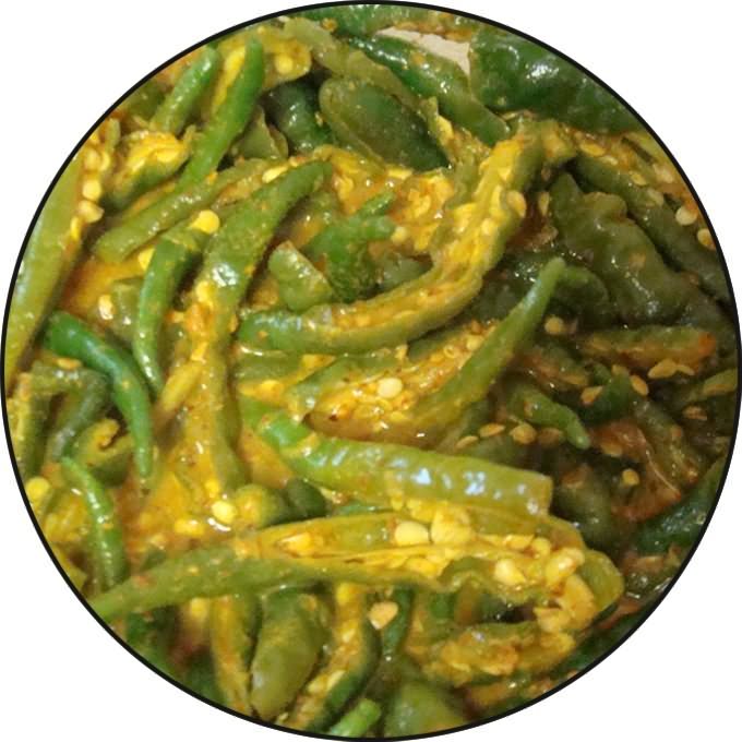 green chilli pickle